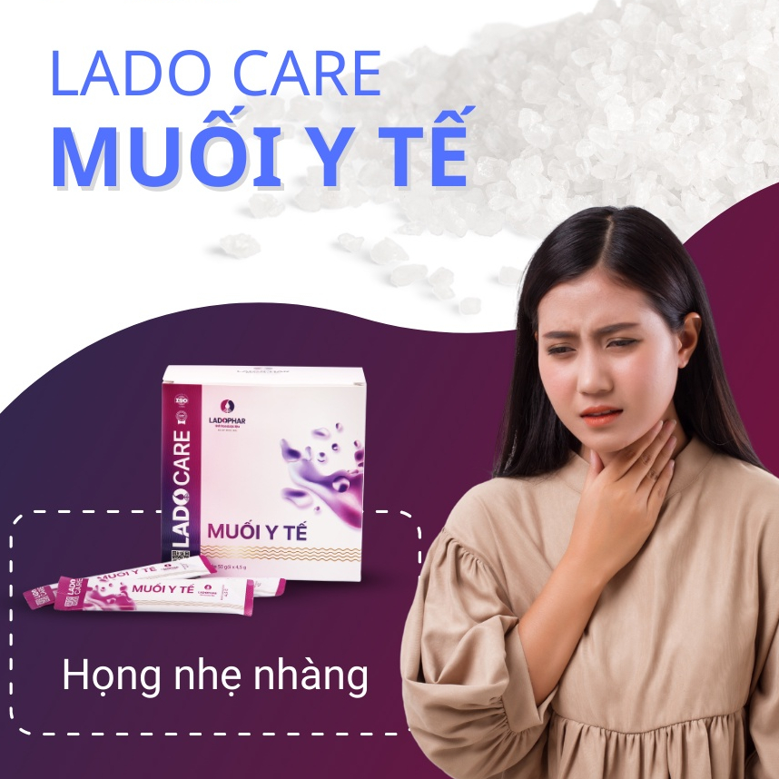 Lado Care Muối Y Tế Ladophar Hộp 50 gói