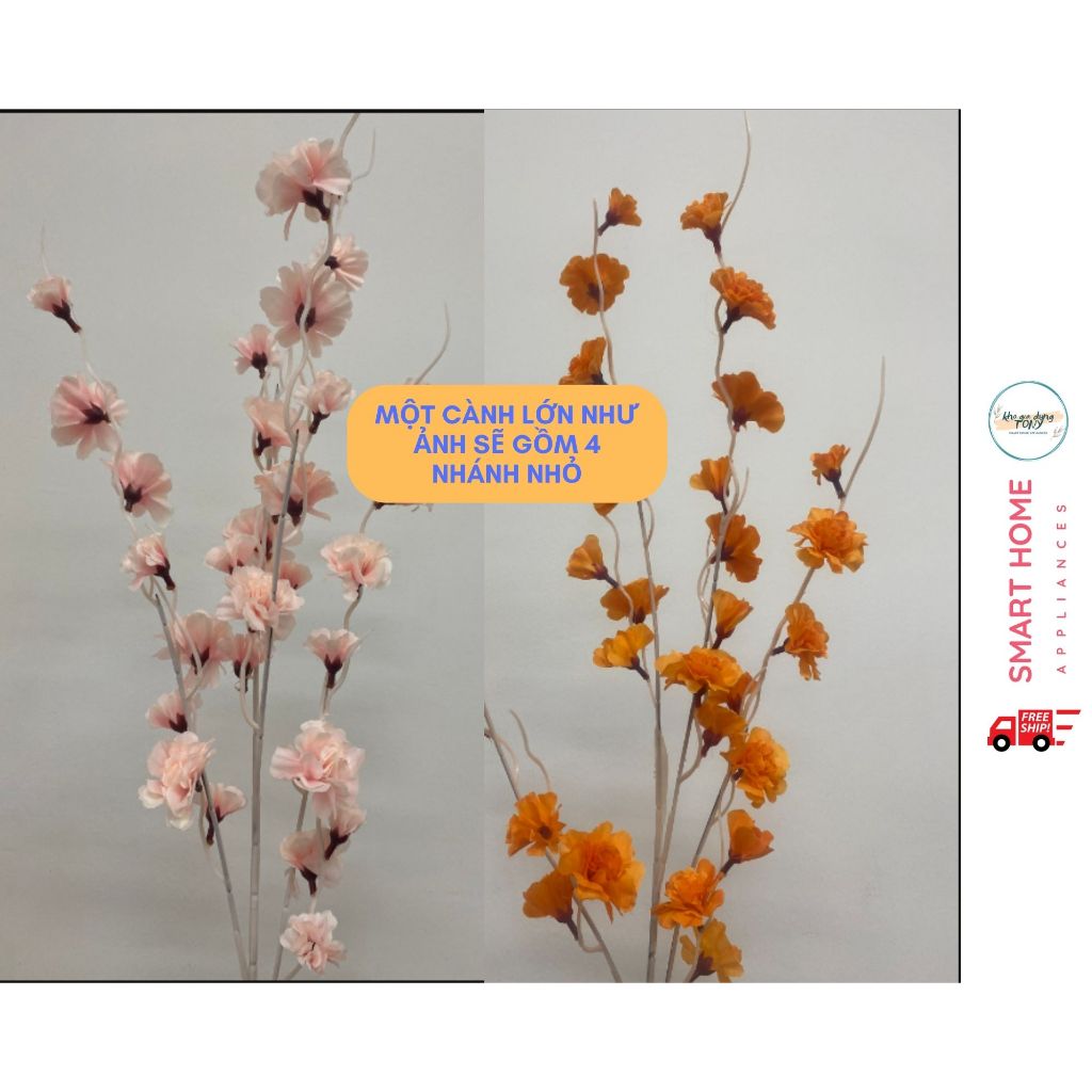 Sỉ phụ kiện hoa mộc lan, hoa mẫu đơn, hoa cúc xù, đào râu nhiều mẫu trang trí tài lộc tháp bánh Tết 2024