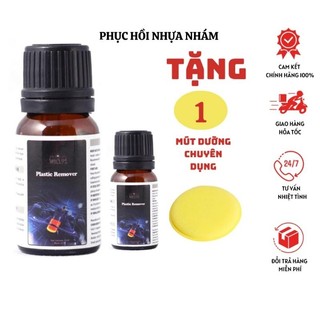 [Tặng Kèm Mút] Chai phục hồi nhựa nhám, nhựa đen bạc màu Plastic Remover, phục hồi nhựa cũ thành mới, hiệu ứng lá sen