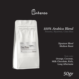 Cà phê rang mức vừa - 100% arabica blend - i'm fine - intenso coffee roasters