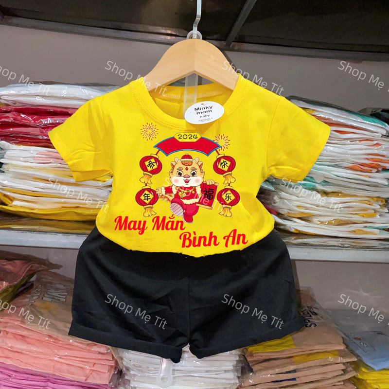 Bộ đồ May Mắn-Bình An 2024 cho bé trai bé gái