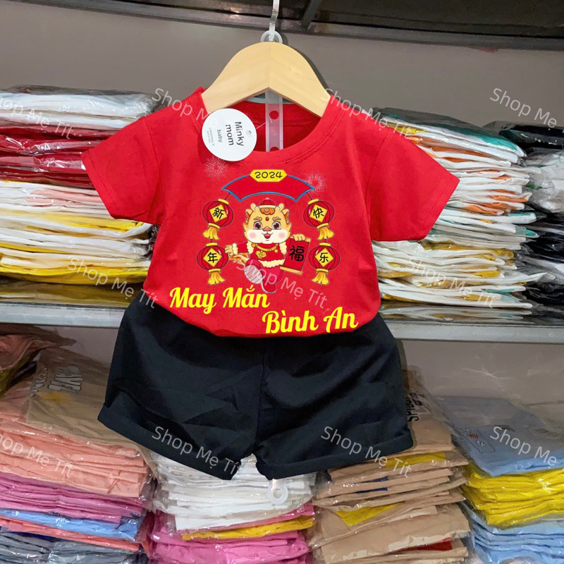 Bộ đồ May Mắn-Bình An 2024 cho bé trai bé gái
