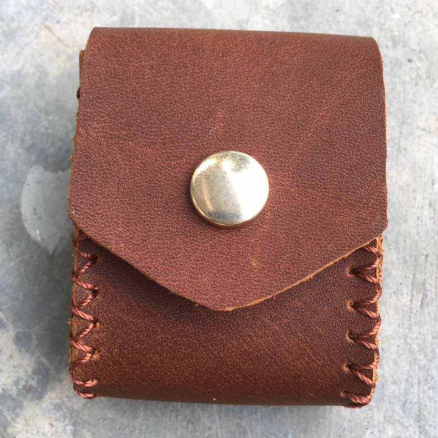 bao da hộp quẹt zippo thủ công