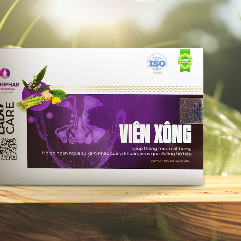 Viên xông hương tràm tinh dầu Ladophar hộp 20 viên