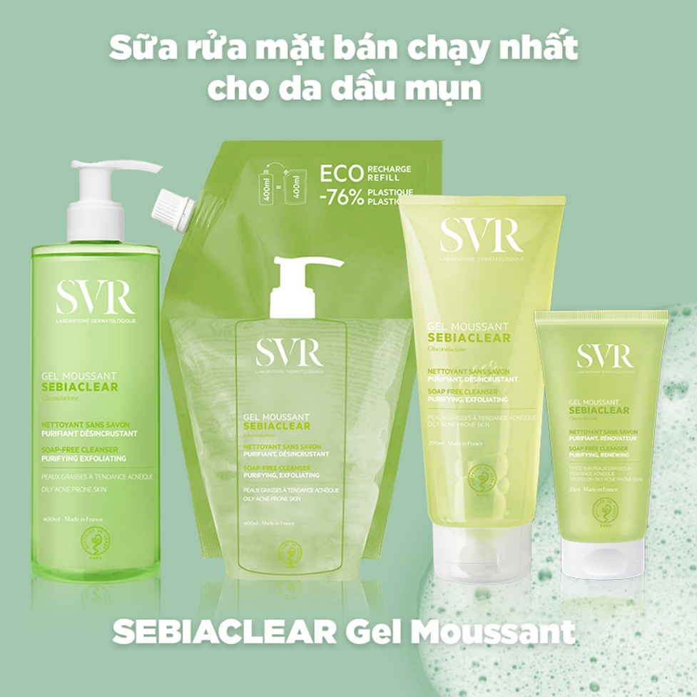 Sữa Rửa Mặt Gel SVR Sebiaclear Gel Moussant