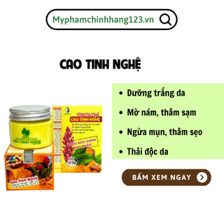 Cao tinh nghệ ngân bình làm đẹp da, se khít lỗ chân lông, giảm mụn, mờ thâm giúp da trắng mịn