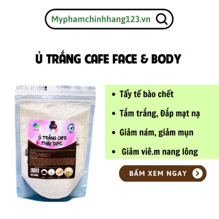 (Gói 300gr TẶNG VITAMIN TRUYỀN TRẮNG ARBUTIN) tắm trắng cà phê,ủ trắng cafe,tẩy tế bào chết cho face và body