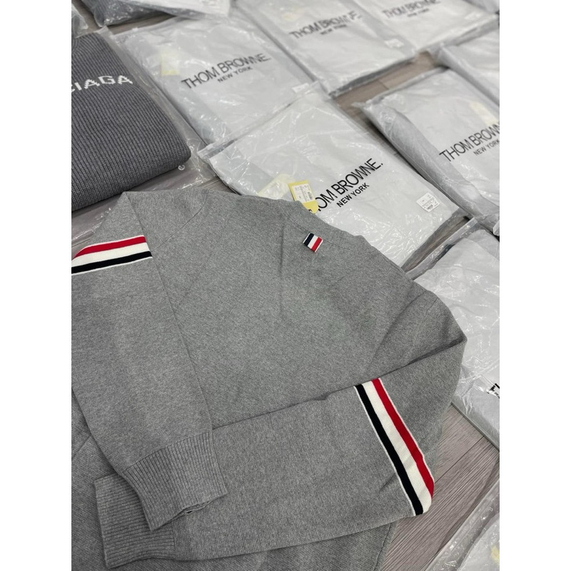 Áo swwleater len - Thom Browne - TB Milano Stitch crew knit