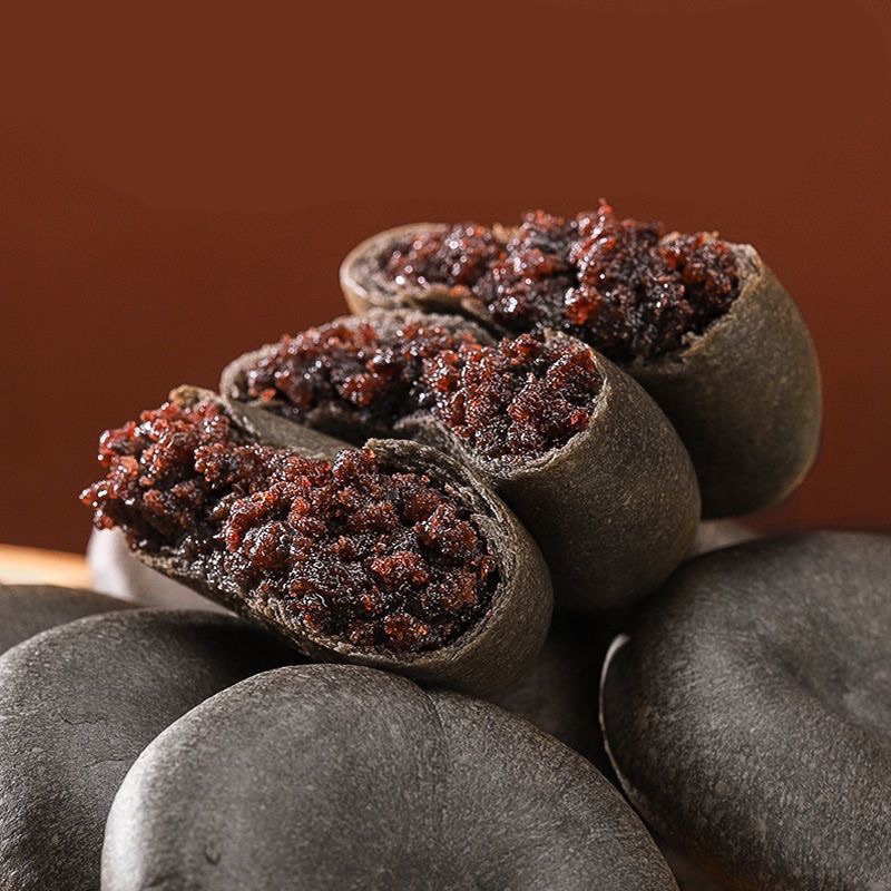 500G Bánh Gạo Lứt Dâu Tằm Không Đường, Bánh Gạo Tím Dâu Tằm, Bánh Ngũ Cốc Gạo Tím, Bánh Nhân Dâu Tằm