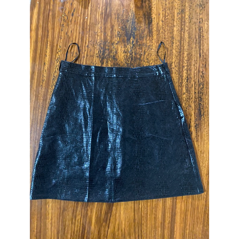 Chân váy da dáng dài