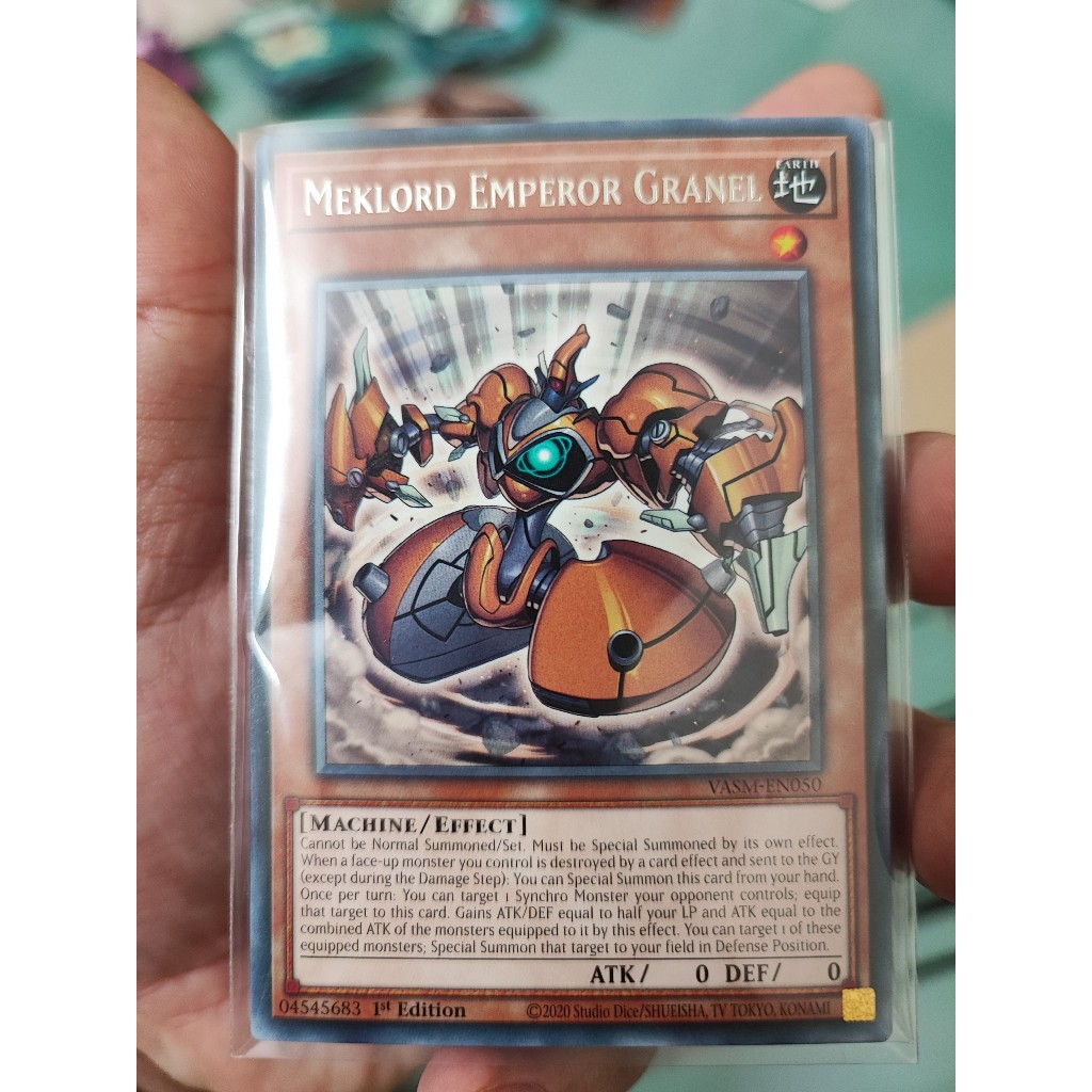 1 lá thẻ bài Meklord Emperor Granel - VASM-EN050 - Rare 1st Edition