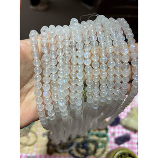 Hạt đá moonstone 5,6-6,3mm làm HandMade,DIY