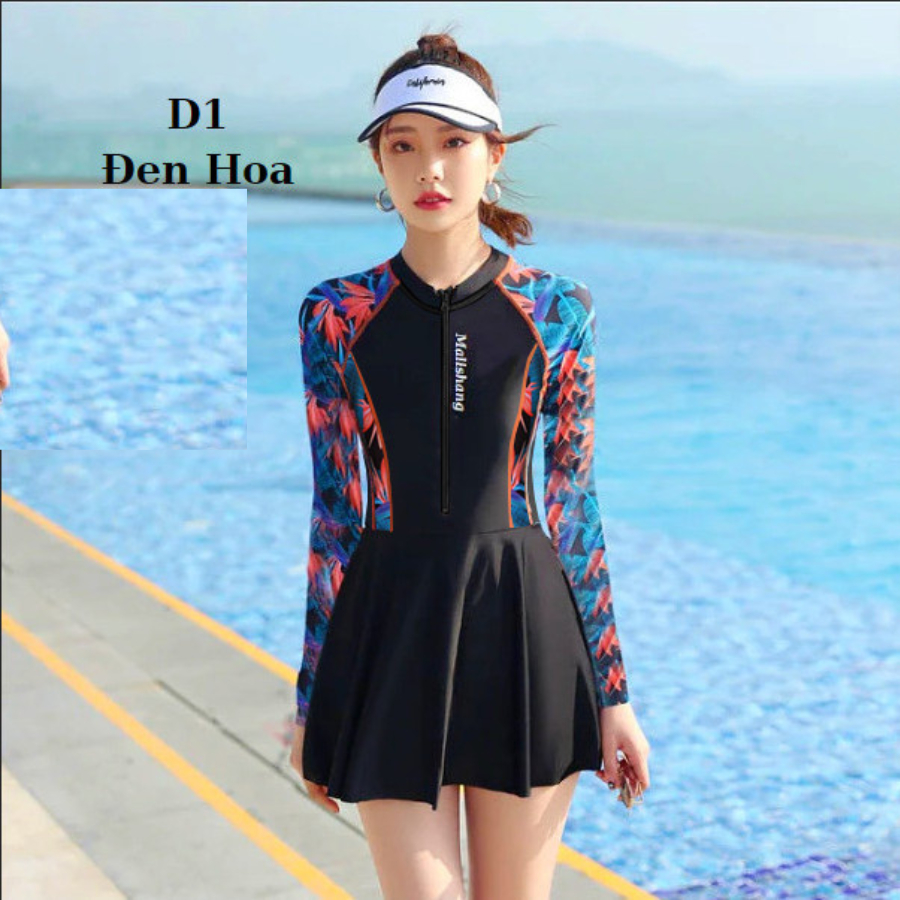 Bộ đồ Bơi dài tay chính hãng, 3 màu sắc D1
