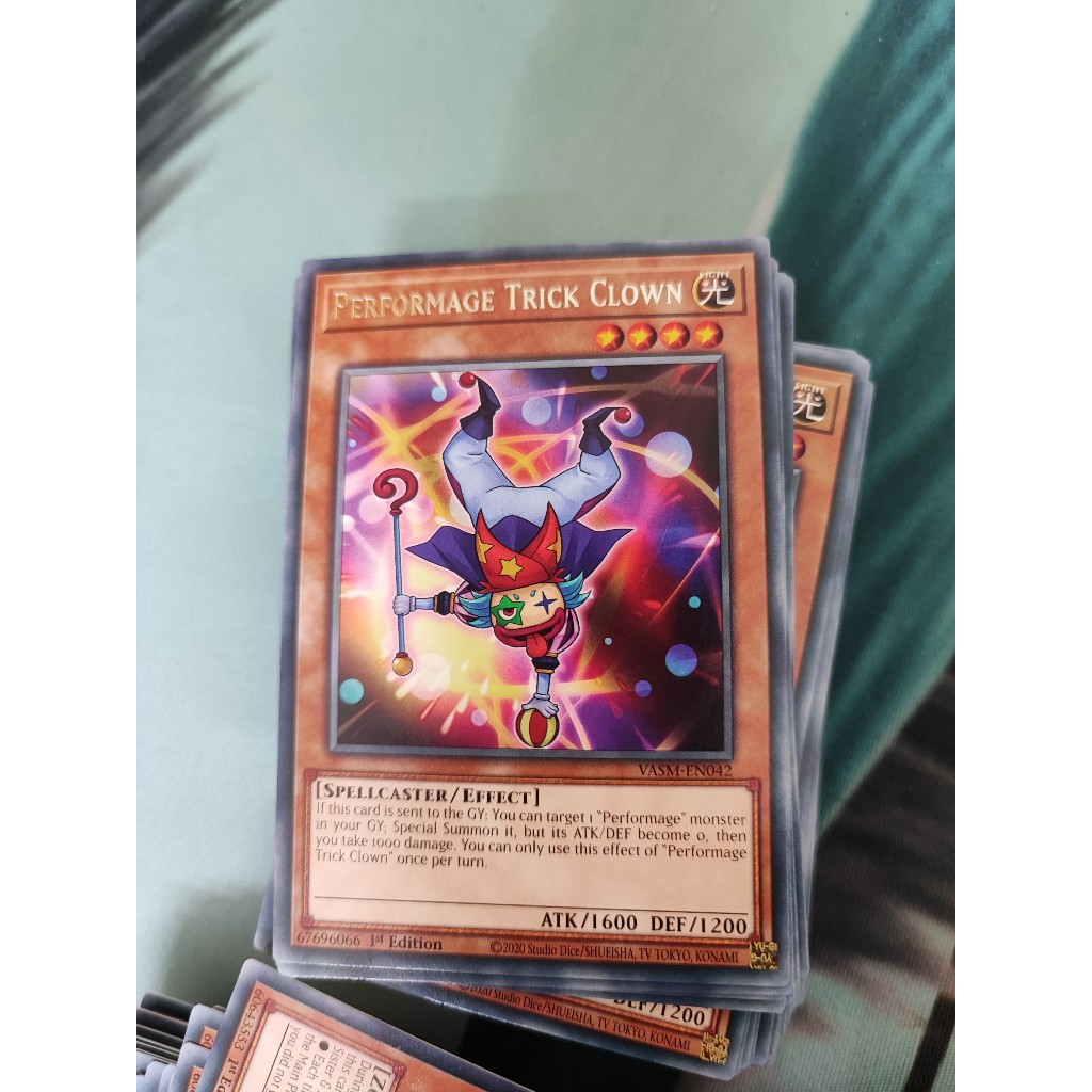 1 lá thẻ bài Performage Trick Clown - VASM-EN042 - Rare 1st Edition