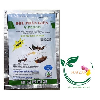 Bột phấn kiến vipesco - diệt trừ kiến gián - #021b# 50g