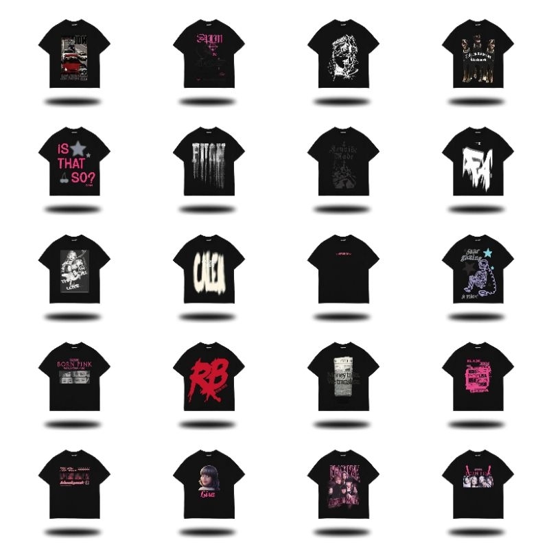 Áo Thun Đen Tay Lỡ Unisex Vải Cotton 2 Chiều