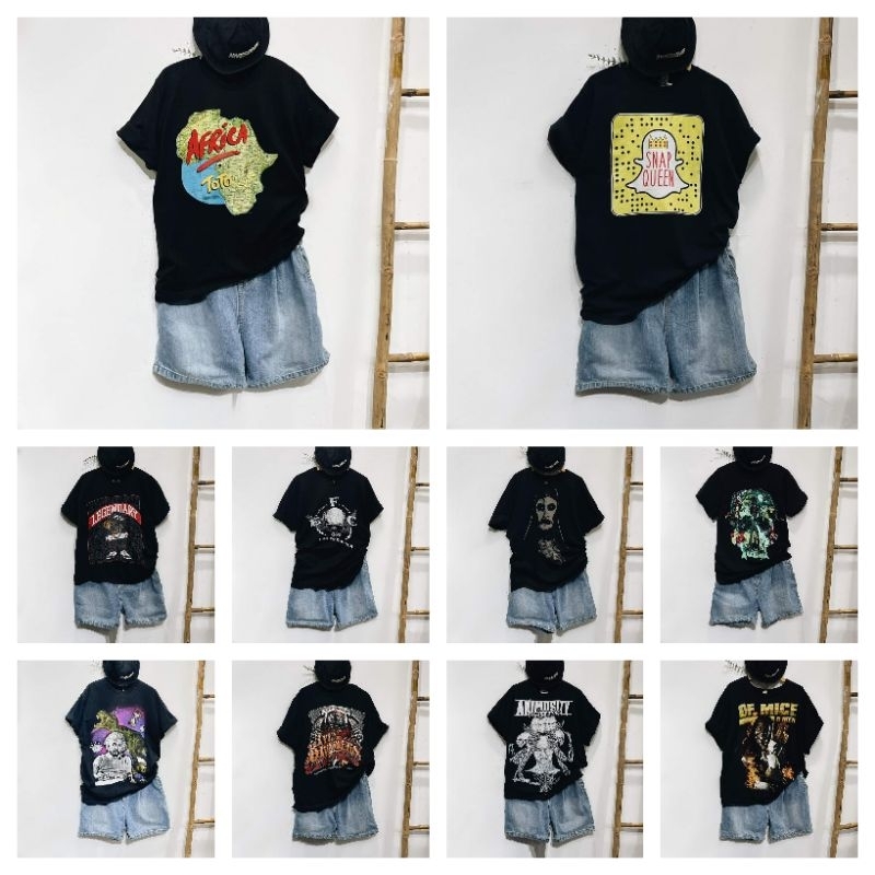 Áo Thun Đen Tay Lỡ Unisex Vải Cotton 2 Chiều