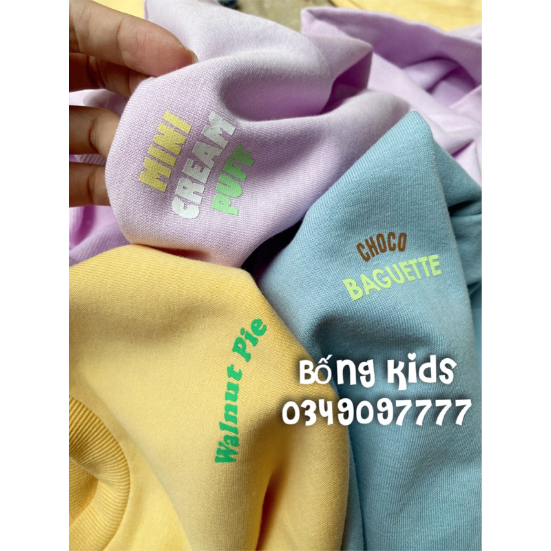 Bộ Nỉ Bé Trai & Bé Gái In Chữ Basic Topten Kids