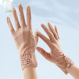 Găng tay ren mỏng thời trang cho nữ hình họa tiết đáng yêu cho nữ