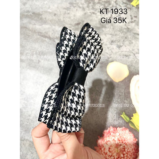 Kẹp Dọc Phồng Tóc Nơ Kẻ by Quynhchi