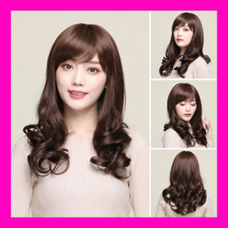   TẶNG LƯỚI  Tóc giả nữ nguyên đầu trung niên dáng xoăn cho Mẹ 
