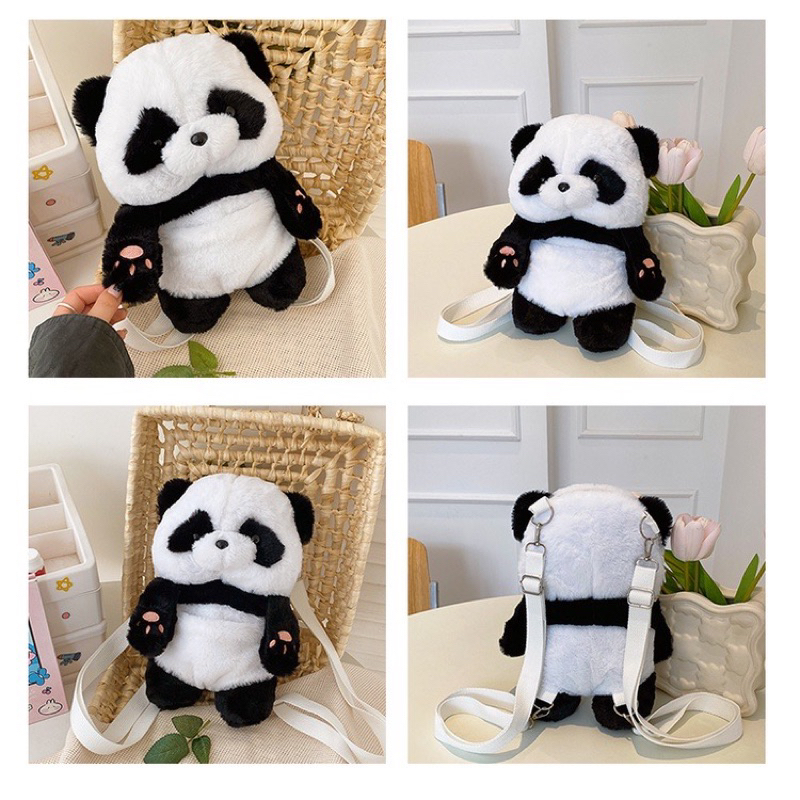 Túi đeo vai,đeo balô hình gấu trúc 🐼 size nhỏ 28cm siêu xinh