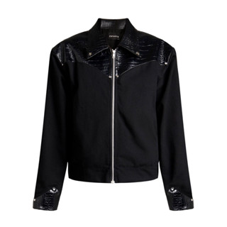 ÁO KHOÁC DENIM PHỐI DA CHIVALRY