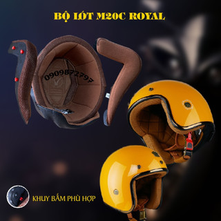 BỘ LÓT THAY MŨ BẢO HIỂM ROYAL M20C PHIÊN BẢN MỚI
