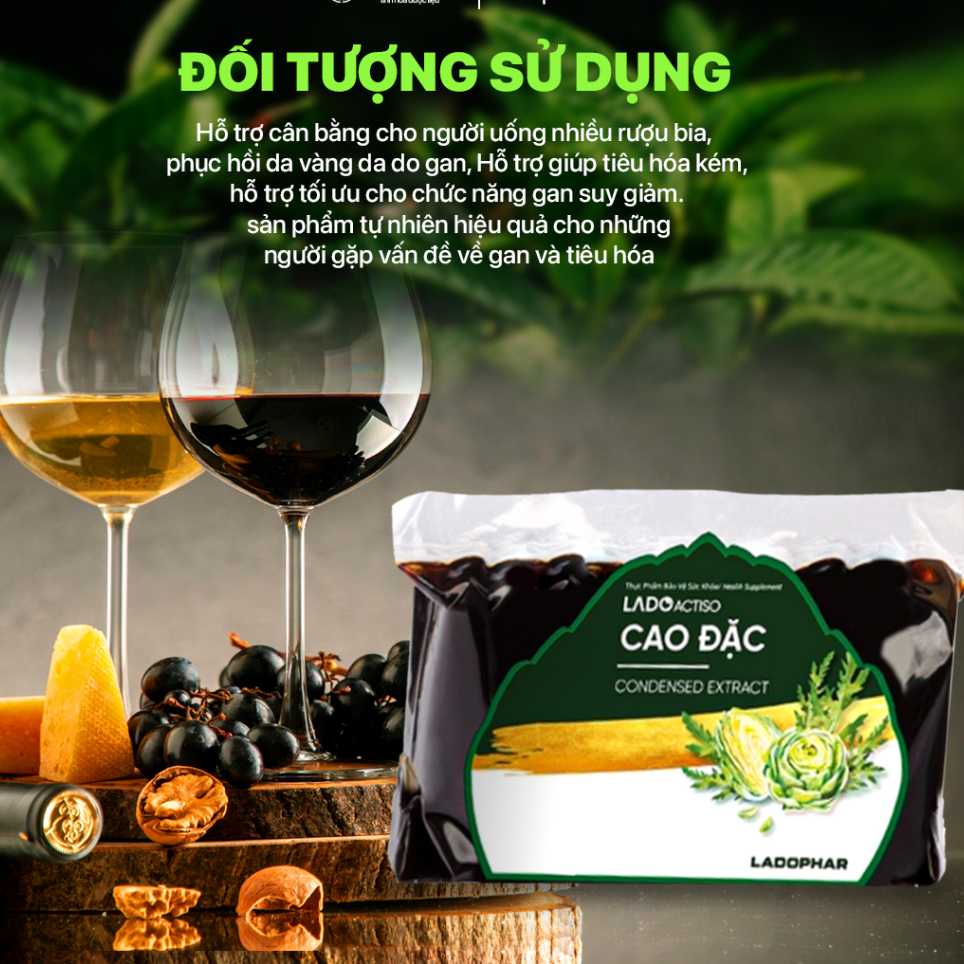 Cao Đặc Atiso Ladophar Cao actiso Đà Lạt giúp mát gan, thanh lọc cơ thể