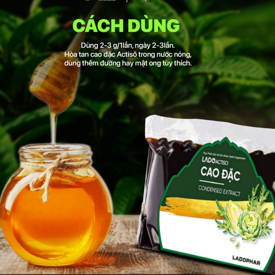 Cao Đặc Atiso Ladophar Cao actiso Đà Lạt giúp mát gan, thanh lọc cơ thể