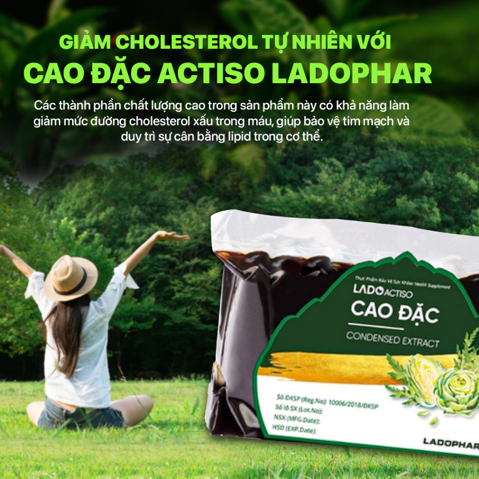 Cao Đặc Atiso Ladophar Cao actiso Đà Lạt giúp mát gan, thanh lọc cơ thể