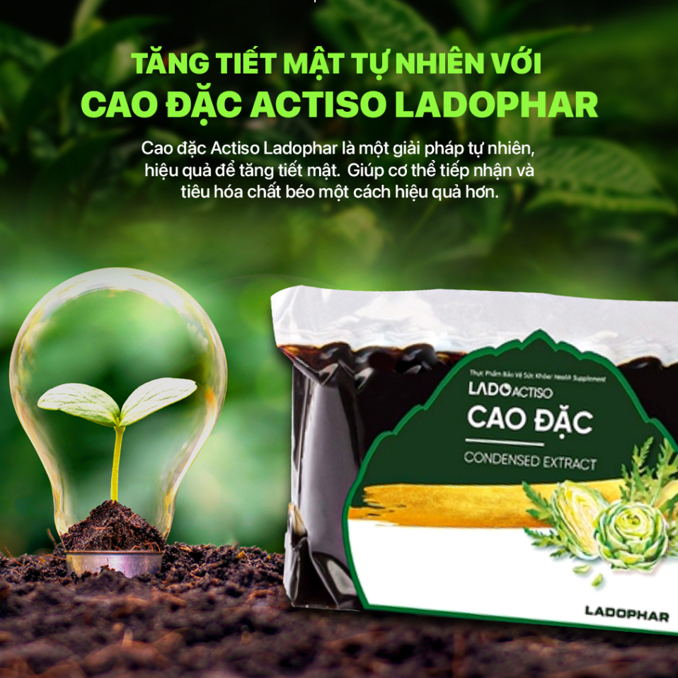 Cao Đặc Atiso Ladophar Cao actiso Đà Lạt giúp mát gan, thanh lọc cơ thể