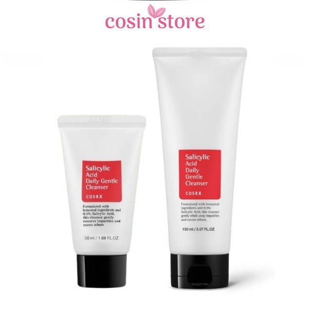 Sữa rửa mặt Cosrx Salicylic Acid Daily Gentle Cleanser Hàn Quốc tái tạo da hiệu quả 150ml 50ml shop Cosin Store