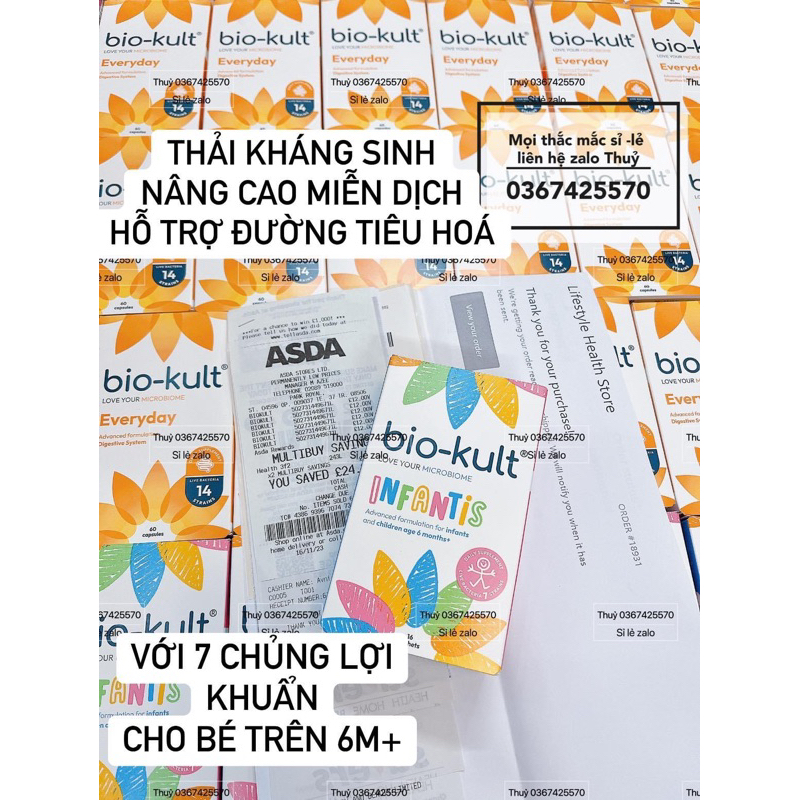 Men vi sinh Bio Kult Infantis cho bé 6m+ 16 gói
