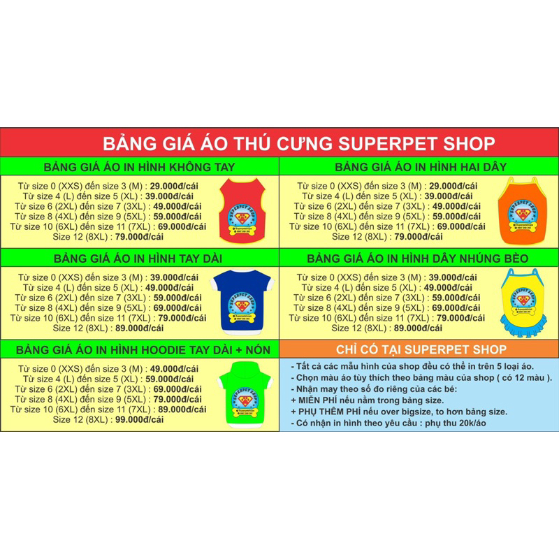 ÁO THÚ CƯNG LOGO SHOPEE FOOD SIÊU XINH GIÁ RẺ