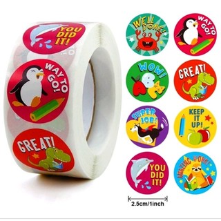 Cuộn sticker 500 hình khích lệ, khen thưởng