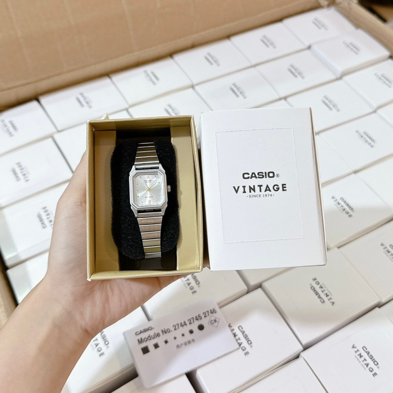 2746 Đồng hồ Casio bạc vintage fullbox