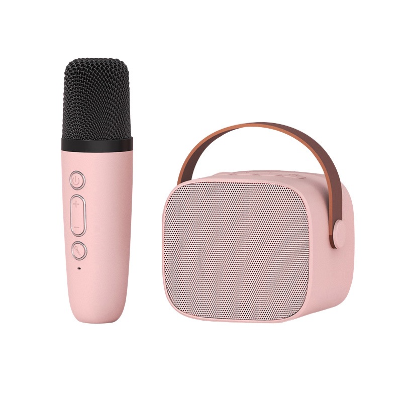 Loa Bluetooth Không Dây Mini, Loa Karaoke Xách Tay Bluetooth Mini Nhỏ Gọn Kèm 1 Mic hát