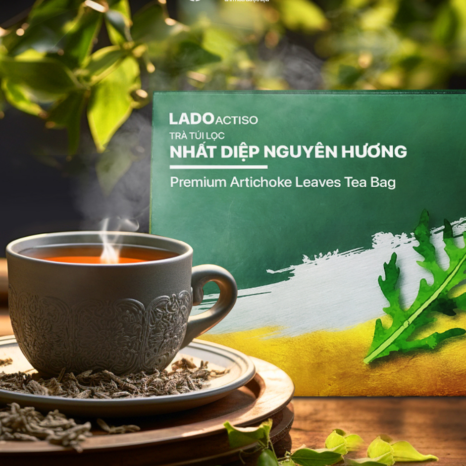 Trà túi lọc Nhất diệp nguyên hương LADOPHAR trà thảo mộc túi lọc thanh nhiệt lợi tiểu mát gan