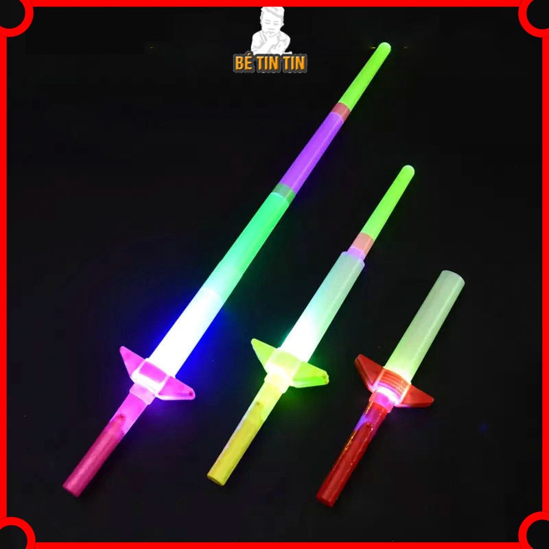 Kiếm Phát Sáng Katana, Gậy Shát Sáng Đồ Chơi 4 Đoạn, Gậy 4 Khúc Có đèn Phát Sáng Đồ Chơi Hàng Rong Ngoài Trời Công Viên.