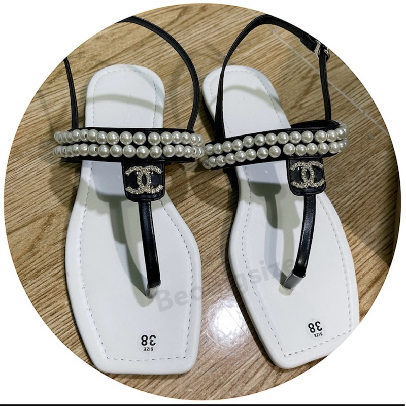 Dép bệt mũi tròn kiểu xỏ ngón gắn khoá X có bigsize 35-43