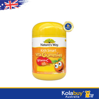 Kẹo dẻo Bổ sung Vitamin C và Kẽm Nature's Way Kids Smart Vita Gummies Vitamin C + Zinc 60 Viên