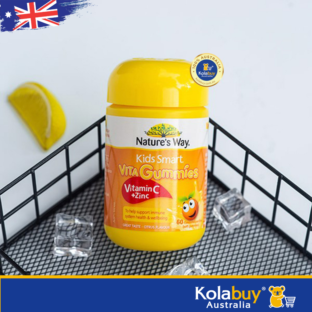 Kẹo dẻo Bổ sung Vitamin C và Kẽm Nature's Way 60 Viên