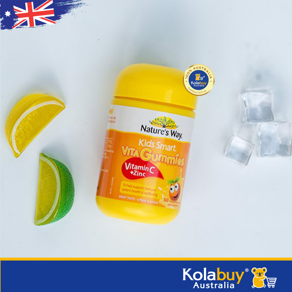 Kẹo dẻo Bổ sung Vitamin C và Kẽm Nature's Way 60 Viên