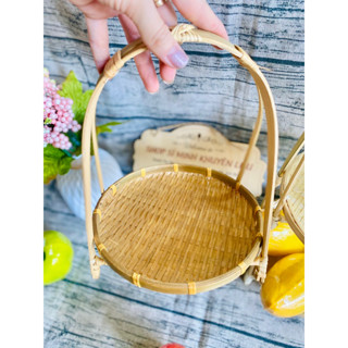 [Lẻ = Sỉ ] Mẹt tre 1 tầng Kệ tre 2 tầng 3 tầng giá xuất xưởng | Sỉ số lượng lớn liên hệ