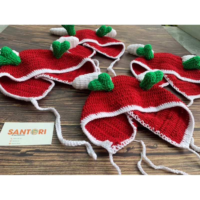 Mũ len tuần lộc cute