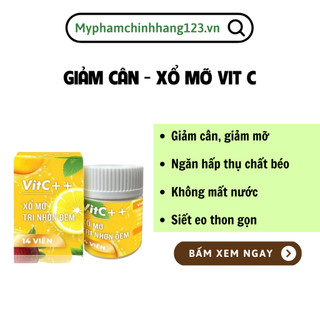 Viên uống giảm cân Vit C detox chính hãng giảm cân cấp tốc làm thon gọn bụng đùi bắp tay bắp chân