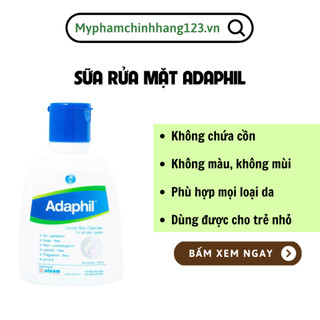 SỮA RỬA MẶT VÀ TOÀN THÂN CAO CẤP ADAPHIL CHAI 125ml mới mới