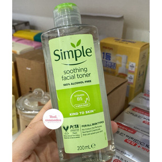 Toner làm dịu da cấp ẩm nhẹ dịu Simple