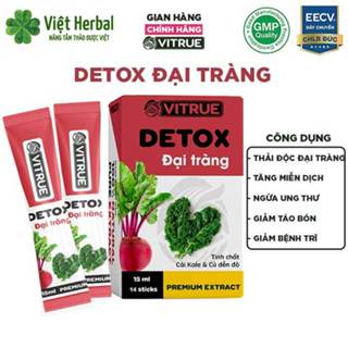 Combo Full Bộ Giải Độc Cơ Thể - Vitrue Detox Toàn Diện Gan, Phổi, Đại Tràng